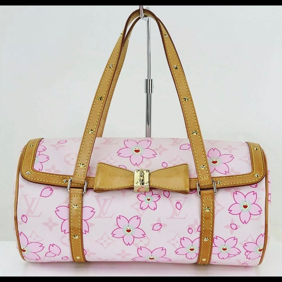 Handbags - Pink Louis Vuitton Papillon Monogram Cherry Blossom Purse